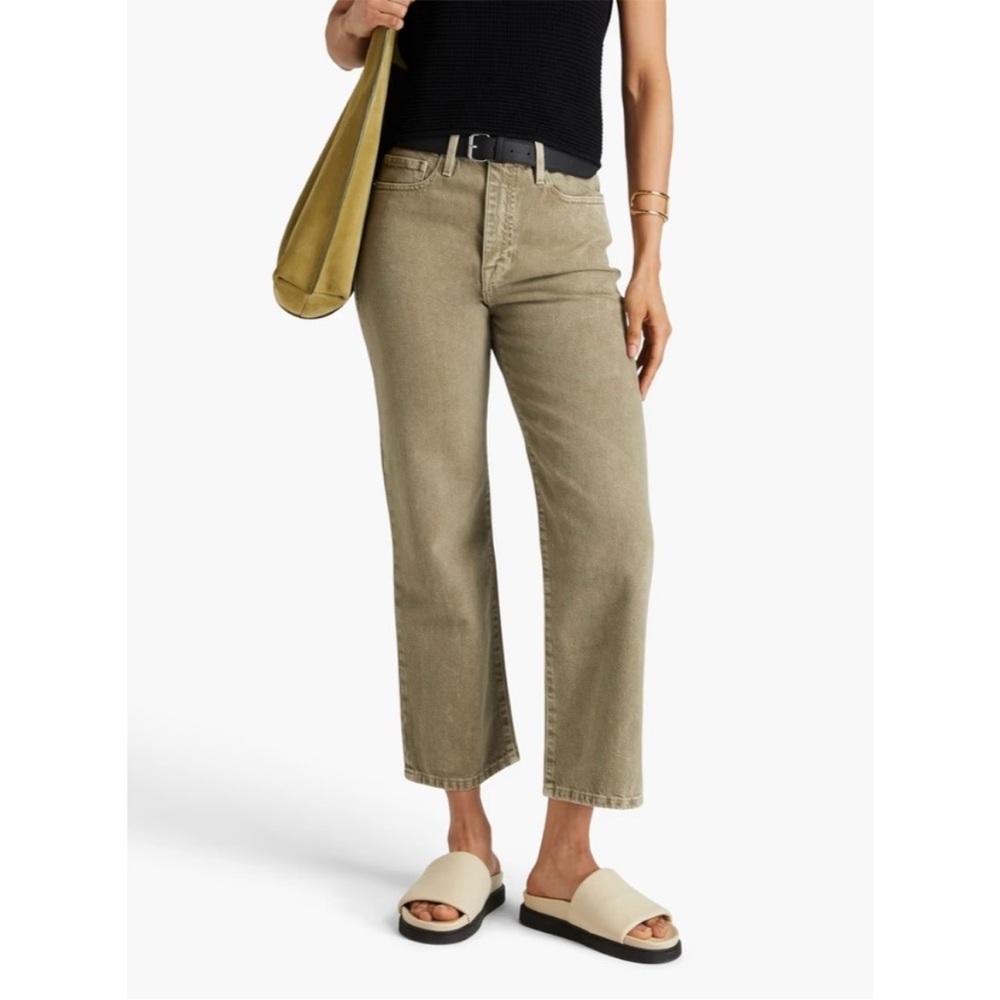 Frame Le Jane Crop Jeans gray/green size 27